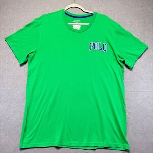 Polo Ralph Lauren Mens Green Graphic T-Shirt Short Sleeve Crew Neck Large NEW